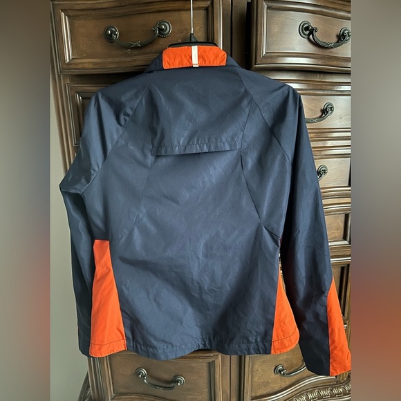 Ralph Lauren Women’s Navy Orange Colorblock Windbreaker Jacket Size Medium - Picture 3 of 6